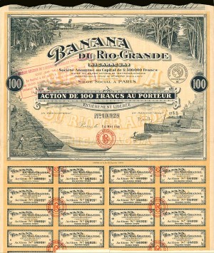 Banana Du Rio-Grande - Stock Certificate